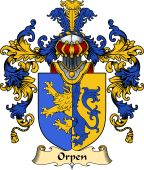 Irish Family Coat of Arms (v.25a) Orpen