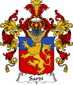 Italian Family Coat of Arms (v.25b) Sardi