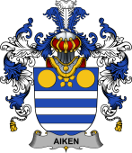Irish Family Coat of Arms (v.25b) Aiken