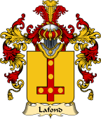 French Family Coat of Arms (v.25) Lafond