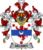 Irish Family Coat of Arms (v.25b) Delaney or O