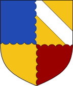 Quarterly Engrailed a Bend (2)