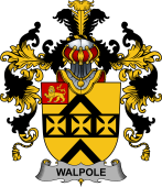 Irish Family Coat of Arms (v.25b) Walpole