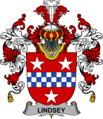 Irish Family Coat of Arms (v.25b) Lindsey