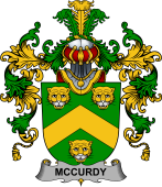 Irish Family Coat of Arms (v.25b) McCurdy or Curdy