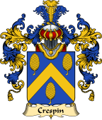 French Family Coat of Arms (v.25) Crespin