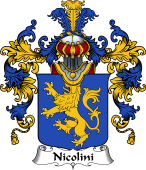 Italian Family Coat of Arms (v.25b) Nicolini