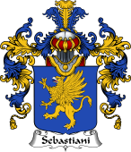 Italian Family Coat of Arms (v.25b) Sebastiani