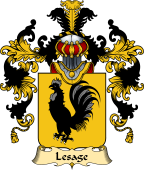 French Family Coat of Arms (v.25) Lesage (Sage le) I