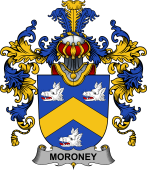 Irish Family Coat of Arms (v.25b) Moroney or O