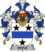 Irish Family Coat of Arms (v.25b) Hoyle or McIlhoyle