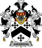 Irish Family Coat of Arms (v.25b) Anderson