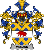 Irish Family Coat of Arms (v.25b) McCann