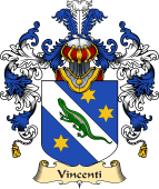 Italian Family Coat of Arms (v.25a) Vincenti