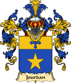 French Family Coat of Arms (v.25) Jourdan
