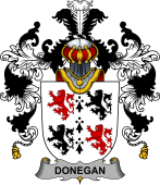 Irish Family Coat of Arms (v.25b) Donegan or O