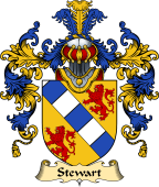 Irish Family Coat of Arms (v.25a) Stewart