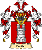 French Family Coat of Arms (v.25) Portier