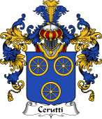 Italian Family Coat of Arms (v.25b) Cerruti