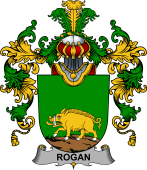 Irish Family Coat of Arms (v.25b) Rogan or O