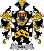 Irish Family Coat of Arms (v.25b) Ball