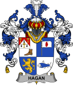 Irish Family Coat of Arms (v.25b) Hagan or O