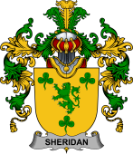 Irish Family Coat of Arms (v.25b) Sheridan
