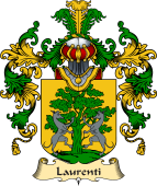 Italian Family Coat of Arms (v.25a) Laurenti