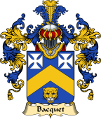 French Family Coat of Arms (v.25) Bacquet