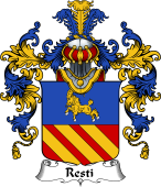 Italian Family Coat of Arms (v.25b) Resti