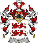 Irish Family Coat of Arms (v.25b) Clancy or McClancy
