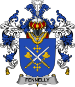 Irish Family Coat of Arms (v.25b) Fennelly or O