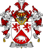 Irish Family Coat of Arms (v.25b) Cassidy or O