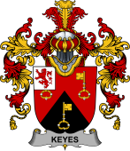 Irish Family Coat of Arms (v.25b) Keyes