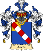 French Family Coat of Arms (v.25) Arces
