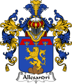 Italian Family Coat of Arms (v.25b) Allesandri