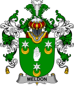 Irish Family Coat of Arms (v.25b) Meldon or Muldoon