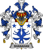 Irish Family Coat of Arms (v.25b) Shanahan or O