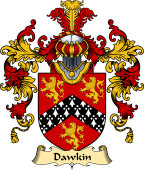 Welsh Family Coat of Arms (v.25) Dawkin (of Abergavenny, Monmouthshire)