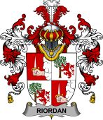 Irish Family Coat of Arms (v.25b) Riordan or O