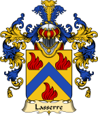 French Family Coat of Arms (v.25) Lasserre