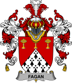 Irish Family Coat of Arms (v.25b) Fagan