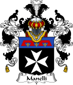 Italian Family Coat of Arms (v.25b) Manelli
