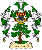 Italian Family Coat of Arms (v.25a) Facchinetti
