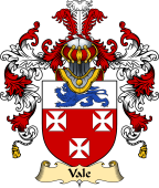 Irish Family Coat of Arms (v.25a) Valle or Vale