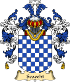 Italian Family Coat of Arms (v.25a) Scacchi