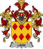 Irish Family Coat of Arms (v.25b) Lavin or O
