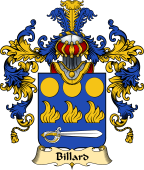 French Family Coat of Arms (v.25) Billard