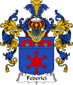 Italian Family Coat of Arms (v.25b) Federici