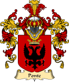 Italian Family Coat of Arms (v.25a) Ponte